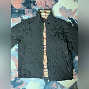 Burberry Men's Black 3-in-1 Rain Trench and Quilted Jacket, Large